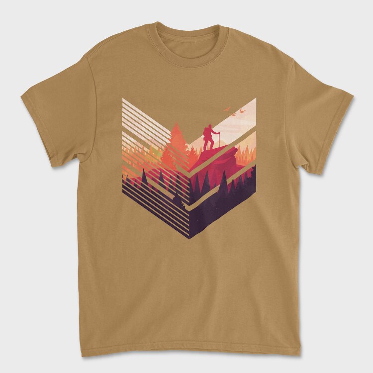 Geometric Forest, Унисекс Мъжка Тениска