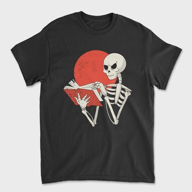 Skeleton Book, Unisex Men's T-Shirt