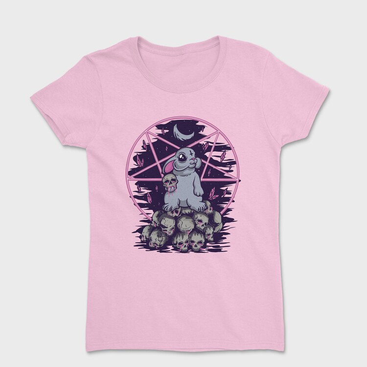 Pentagram Bunny, Women's T-Shirt