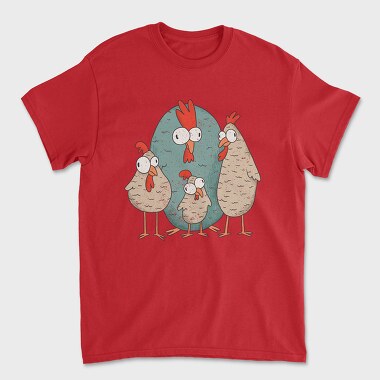 Crazy Chickens, Unisex Men's T-Shirt