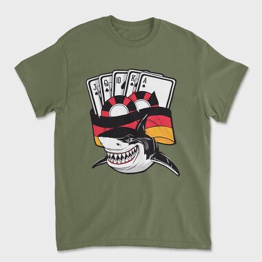 Poker Shark, Unisex Men's T-Shirt