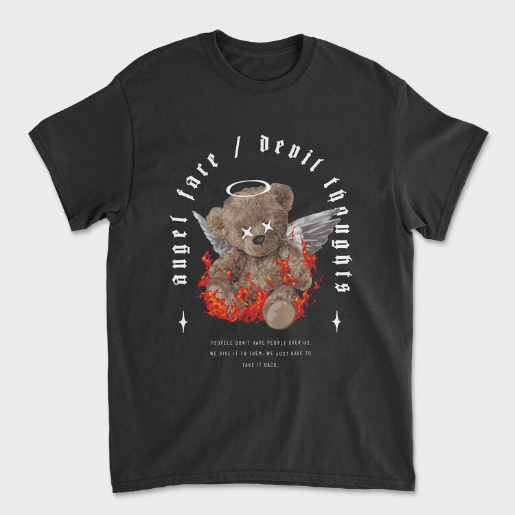 Angel Teddy Bear, Унисекс Мъжка Тениска