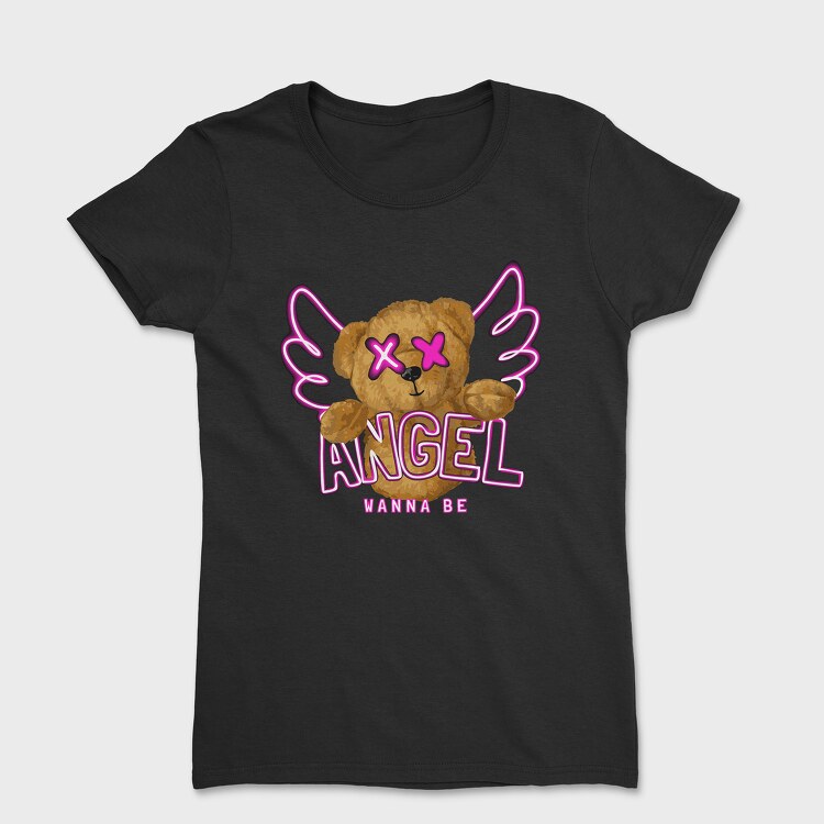 Angel Wanna Be Teddy, Women's T-Shirt