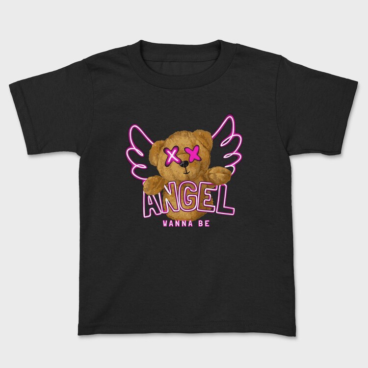 Angel Wanna Be Teddy, Kids' T-Shirt