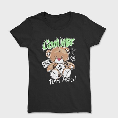 Cool Vibe Teddy Bear, Women's T-Shirt