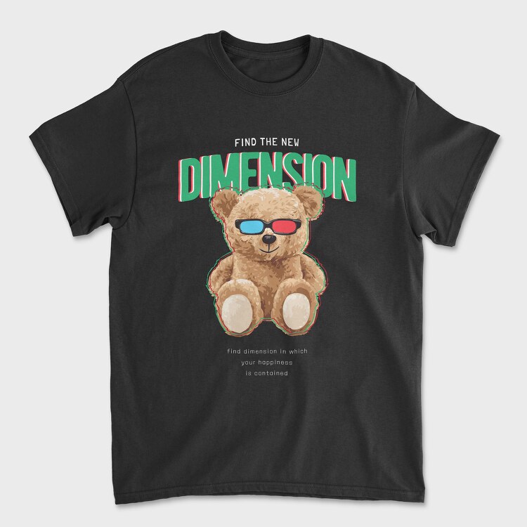Find the New Dimension Teddy, Unisex Men's T-Shirt