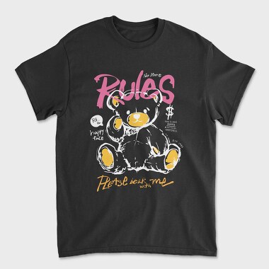 No More Rules Teddy, Unisex Men's T-Shirt