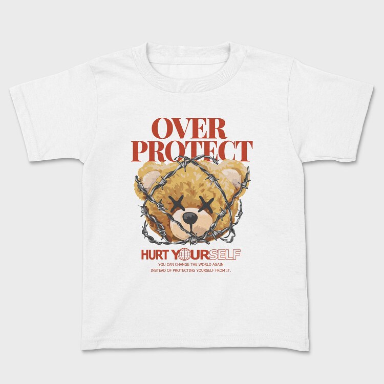 Overprotect Teddy, Kids' T-Shirt