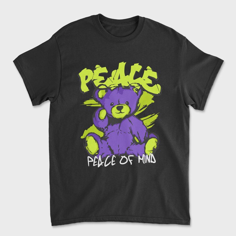 Peace of Mind Teddy, Unisex Men's T-Shirt
