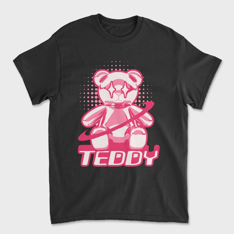 Pink Teddy Bear, Unisex Men's T-Shirt