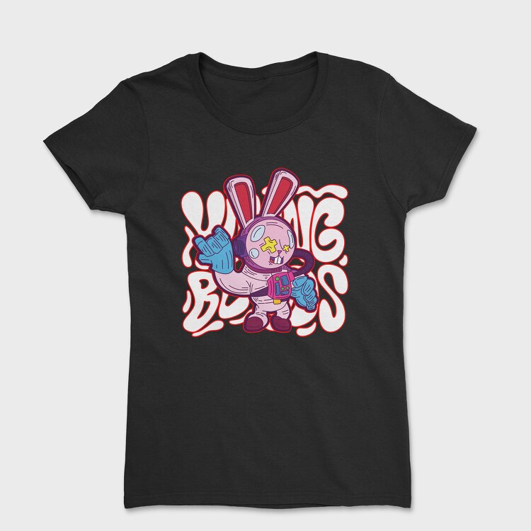 Rabbit Robot Teddy Bear, Women's T-Shirt