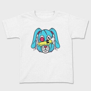 Rabbit Teddy Smiley, Kids' T-Shirt