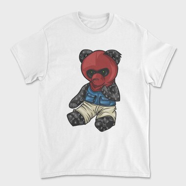 Red Mask Teddy, Unisex Men's T-Shirt