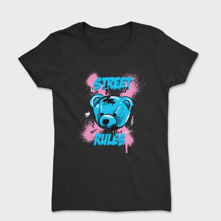 Street Rules Teddy, Women's T-Shirt