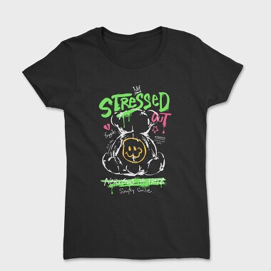 Stressed Out Teddy Bear, Women's T-Shirt