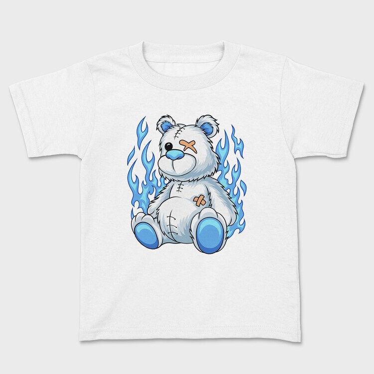 White Teddy Bear, Kids' T-Shirt