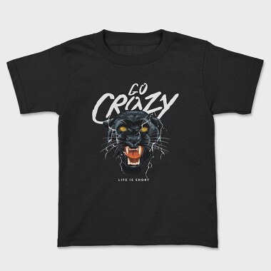 Go Crazy Black Panther, Kids' T-Shirt
