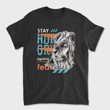 Hungry Lion, Unisex Men's T-Shirt