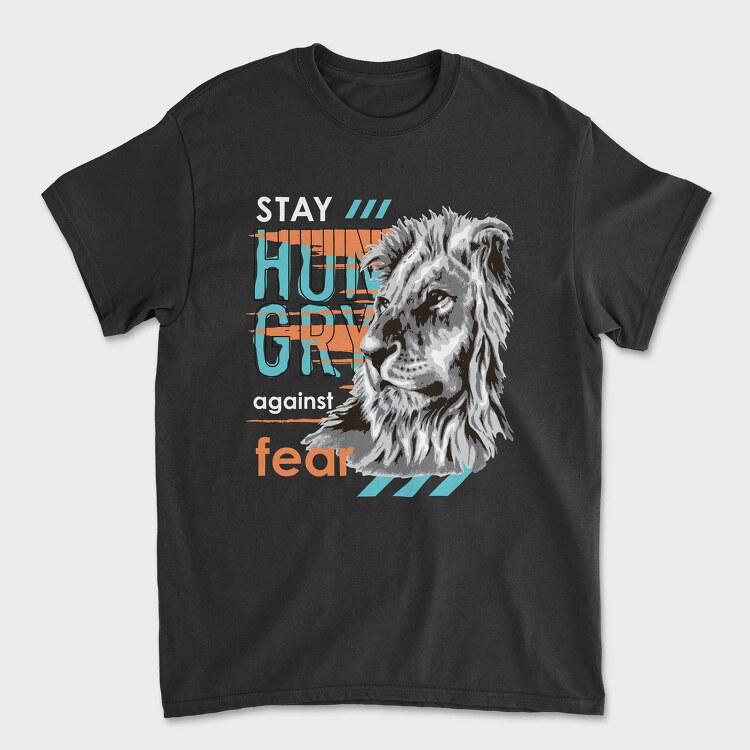 Hungry Lion, Unisex Men's T-Shirt
