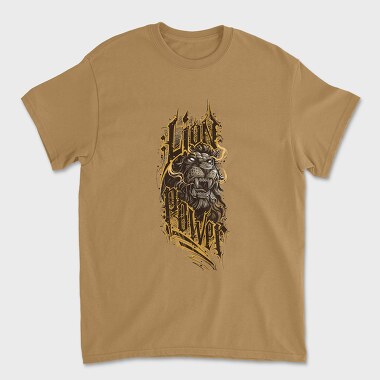 Lion Power, Unisex Men's T-Shirt
