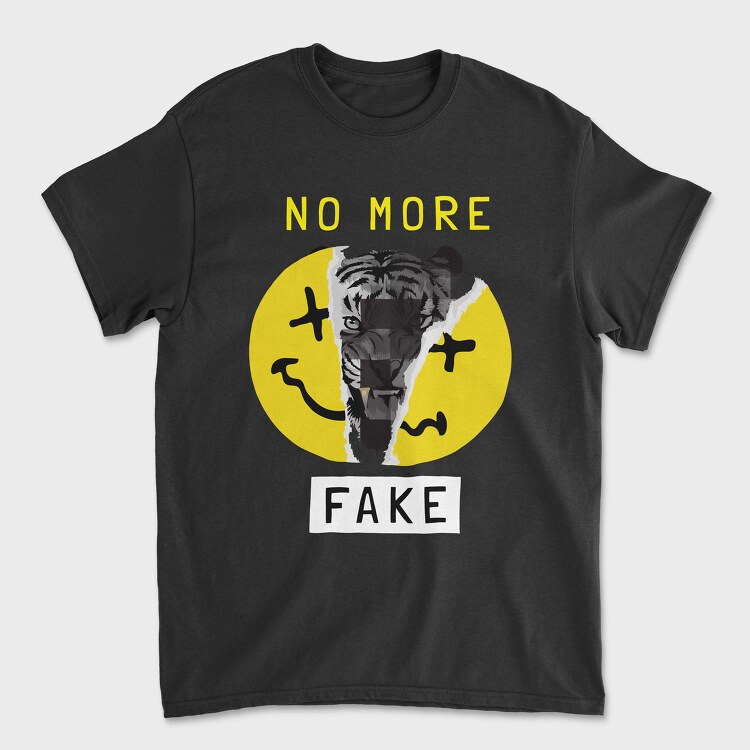 No More Fake, Унисекс Мъжка Тениска