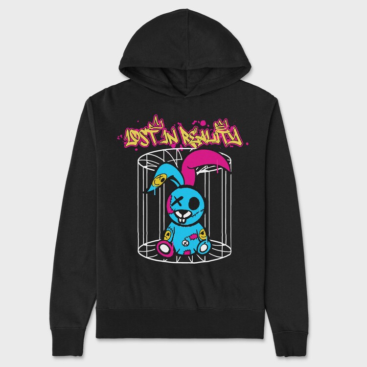 Lost in Reality Teddy, Unisex Men's Hoodie