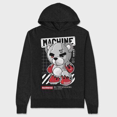 Machine Teddy Bear, Унисекс Мъжко Суичър