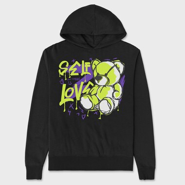 Self Love Teddy, Unisex Men's Hoodie
