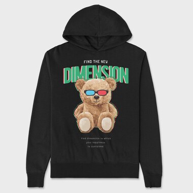 Find the New Dimension Teddy, Унисекс Мъжко Суичър