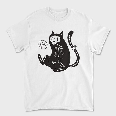 Skeleton Cat, Unisex Men's T-Shirt