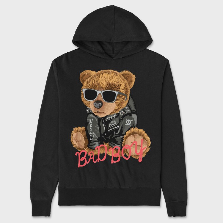 Bad Boy Teddy Bear, Unisex Men's Hoodie
