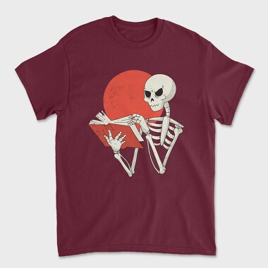 Skeleton Book, Unisex Men's T-Shirt