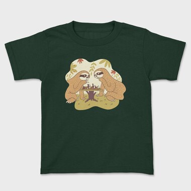 Sloths Chess, Kids' T-Shirt
