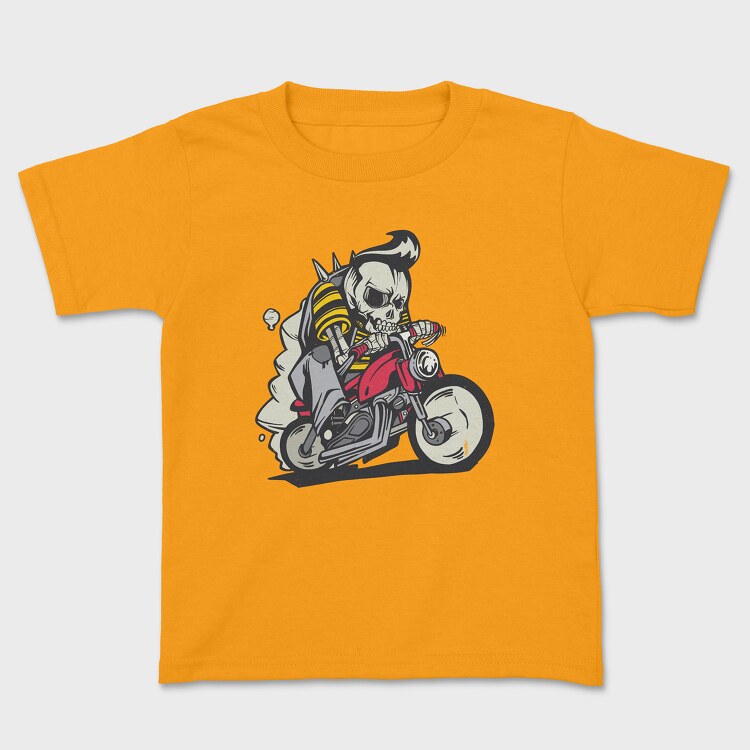 Skull Bike, Kids' T-Shirt