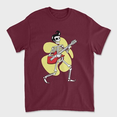 Guitar Skeleton, Unisex Men's T-Shirt