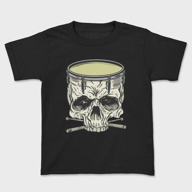 Skull drum, Kids' T-Shirt