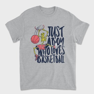 Basketball Skull, Унисекс Мъжка Тениска