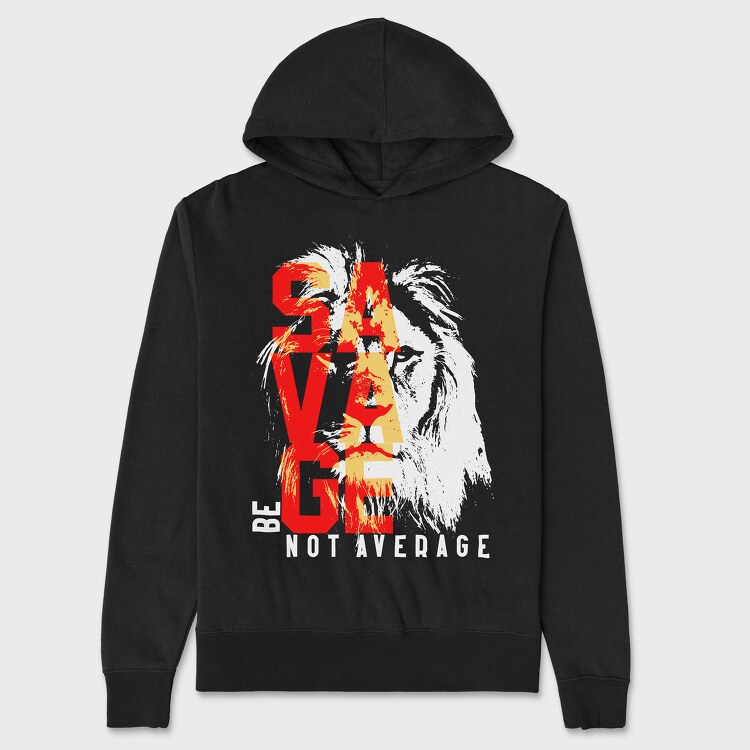Be Not Average, Unisex Men's Hoodie