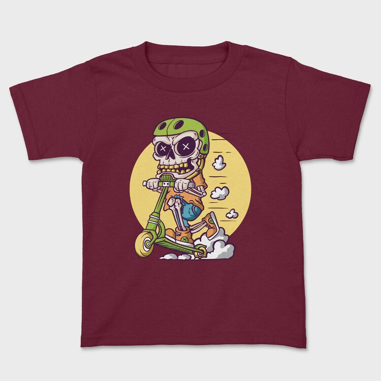 Scooter Bones, Kids' T-Shirt