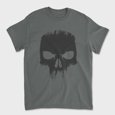 Angry Skull Black, Unisex Men's T-Shirt