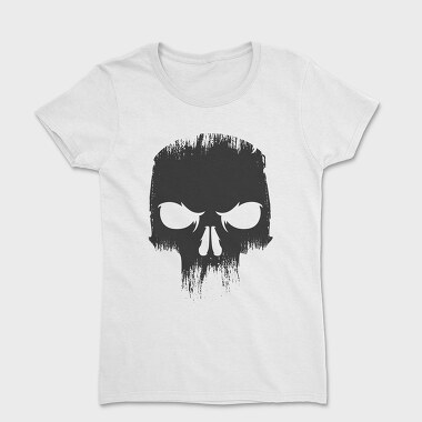 Angry Skull Black, Women's T-Shirt
