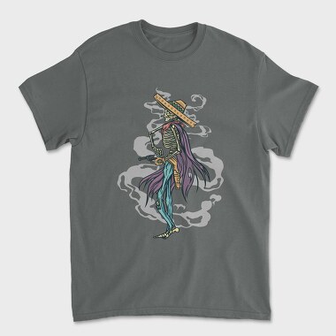 Cowboy Skeleton, Unisex Men's T-Shirt