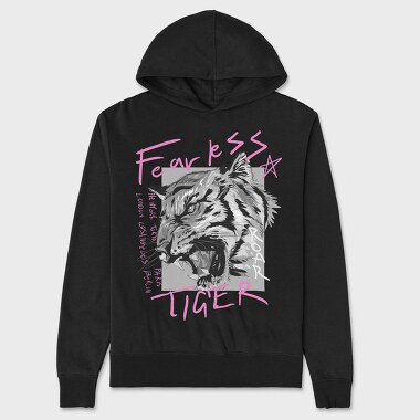Fearless Tiger, Unisex Men's Hoodie