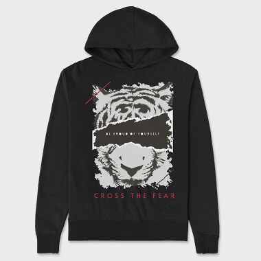 Cross the Fear, Unisex Men's Hoodie