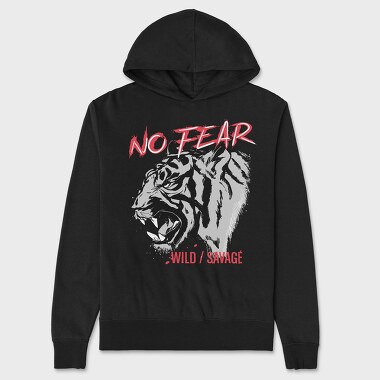 No Fear Tiger, Unisex Men's Hoodie