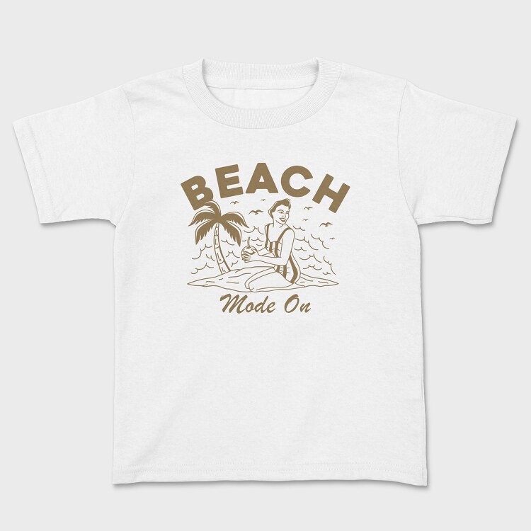 Beach Mode On, Kids' T-Shirt
