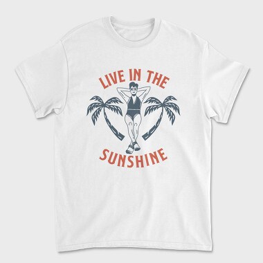 Live in the Sunshine, Unisex Men's T-Shirt