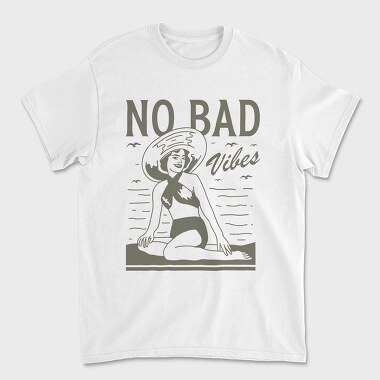 No Bad Vibes, Unisex Men's T-Shirt