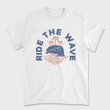 Ride the Wave, Унисекс Мъжка Тениска
