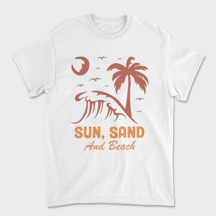 Sun Sand and Beach, Унисекс Мъжка Тениска